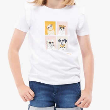 Image of Barbour Girls Sophie T-Shirt - White - 8-9 Years