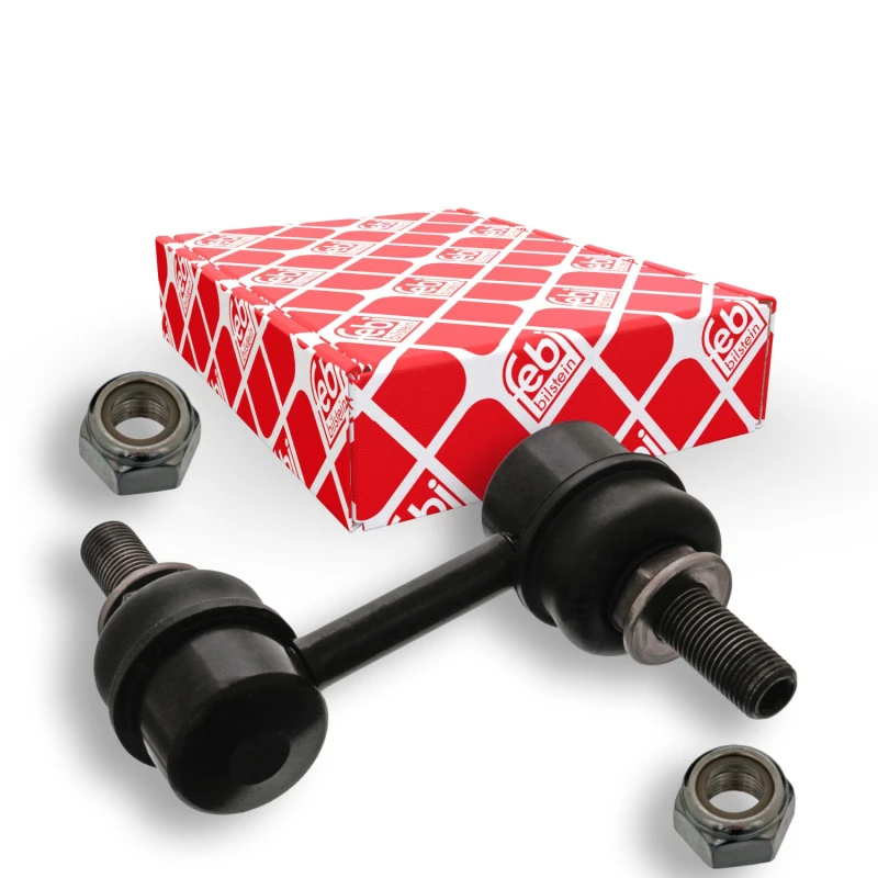 Image of FEBI BILSTEIN 48145 Anti-roll bar link Front Axle Right Steel Link Stabiliser (3229)