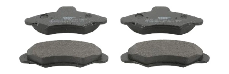 Image of FERODO FDB617 Brake pad set not prepared for wear warning indicator, without accessories Brake Pad Set,disc brake (402)