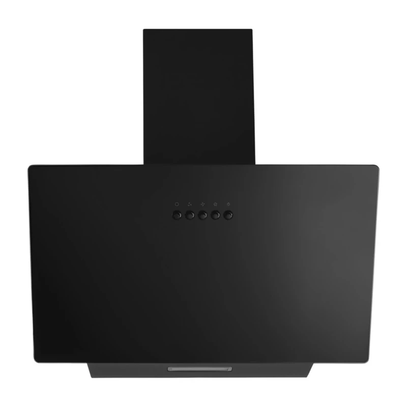 Image of CDA 60cm Angled Chimney Cooker Hood - Black SCAG60BL Black