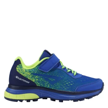 Image of Karrimor Tempo Trail Child Boys Trainers - Blue/Lime