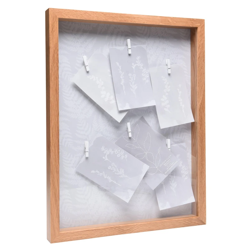 Image of Linea Linea Medium Appointment Peg Frame - Brown Brown 3 Frame