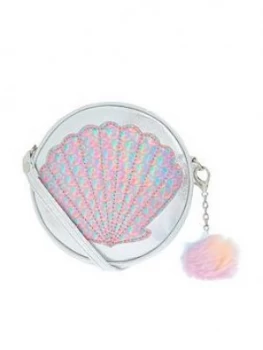 Image of Accessorize Girls Mermaid Shell Bag - Silver