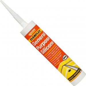 Image of Everbuild General Purpose Silicone Sealant White 310ml