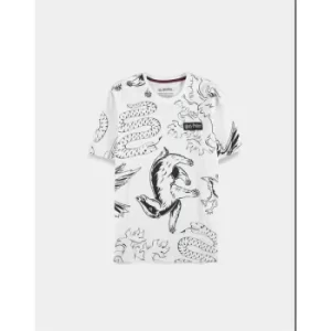 Image of Harry Potter T-Shirt Heraldic Animals AOP Size S