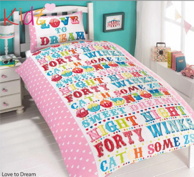Image of Rapport Home Love To Dream Duvet Set Pink
