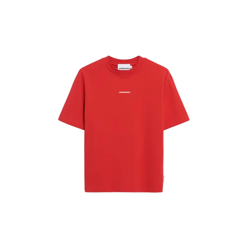 Image of ARMEDANGELS Womens T-Shirt ARMEDANGELS Tarjaa Word Iconic Å Rouge Female L