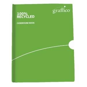 image of Graffico Recycled Casebound Notebook 160 Pages A4 9100032