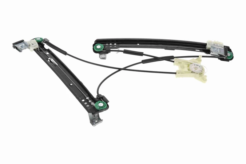 Image of VAICO V10-7658 Window regulator Original VAICO Quality Right Front, Operating Mode: Electric, without electric motor, with bolted-on plate Window Win