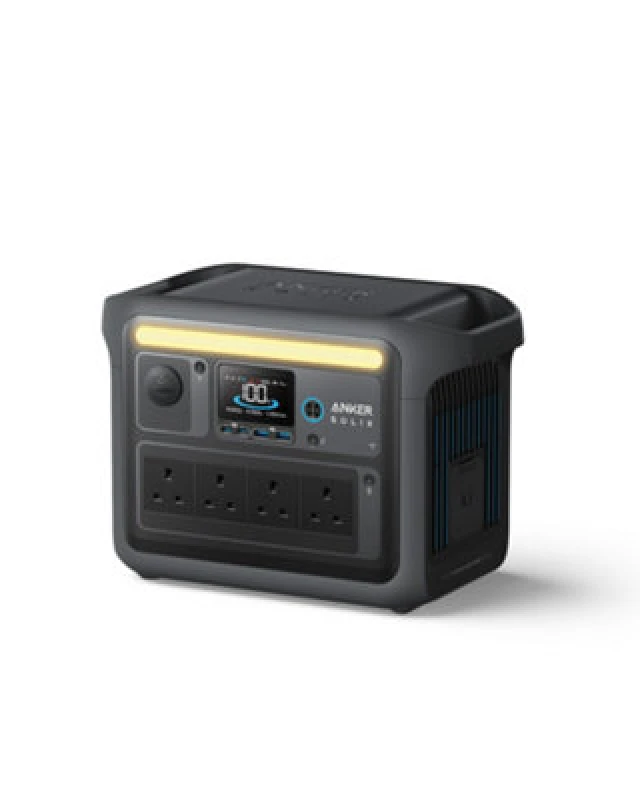 Image of ANKER SOLIX C1000 1056 Wh Portable Power Station, Silver/Grey,Black 194644170257