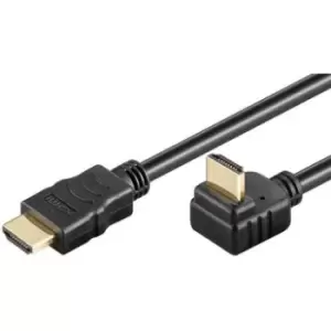 Image of Goobay 270-degree Angled HDMI 2.0 Cable with Ethernet - 1m - Black