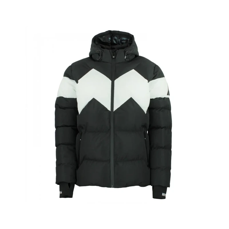 Image of Peak Mountain Peak Mountain's Chevron Ski Puffer Noir Male XL CERULIS/NM/N/NOIR