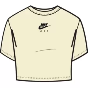 Image of Nike Air Short Sleeve Crop Top Womens - White