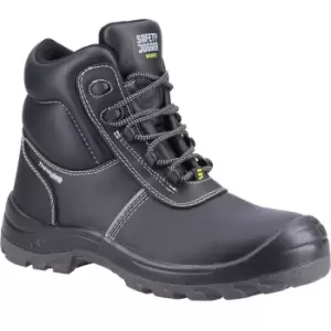 image of Safety Jogger Mens Aras Leather Safety Boots (10.5 UK) (Black)