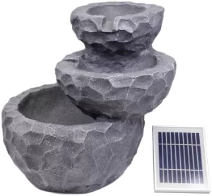 image of Gardenwize Solar Rock Water Feature