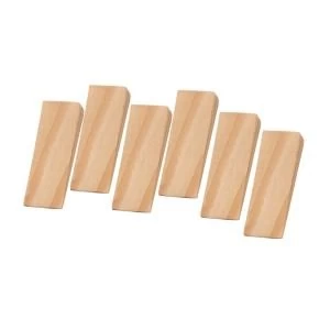 image of BQ Wood Door Wedge Pack of 6