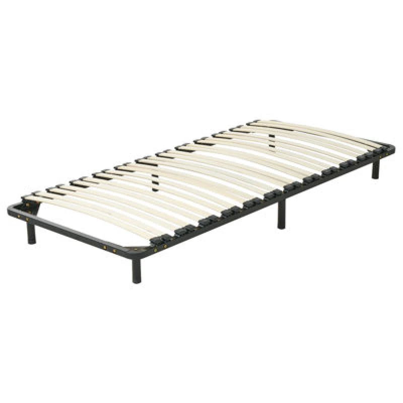 Image of Beliani Freestanding Slatted Bed Base Combourg 90 X 200 Cm (Eu Single)