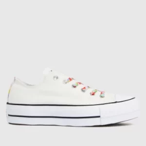 Converse Stone Star Garden Party Lift Ox Trainers