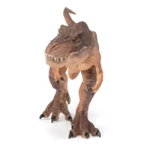 image of PAPO Dinosaurs Brown Running T-rex Toy Figure, Three Years or Above, Multi-colour (55075)