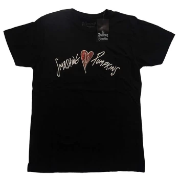 Image of The Smashing Pumpkins - Gish Heart Unisex Large T-Shirt - Black