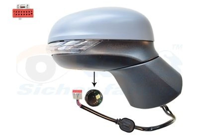 Image of VAN WEZEL Wing mirror VAN WEZEL 1853818