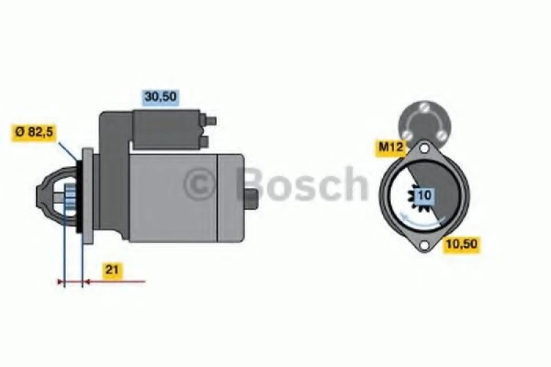Image of Starter motor Bosch 0 986 017 420