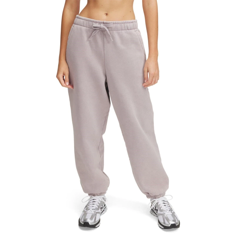 Image of Under Armour Womens Icon Closed Hem Fleece Joggers Grey female 8 (XS)