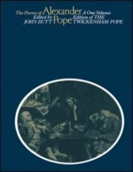 Image of The Poems of Alexander Pope by John Butt Book