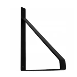 image of GTV Shelf Support Wall Mounted Brace 30 x 22cm Black Colour, Pack of 2