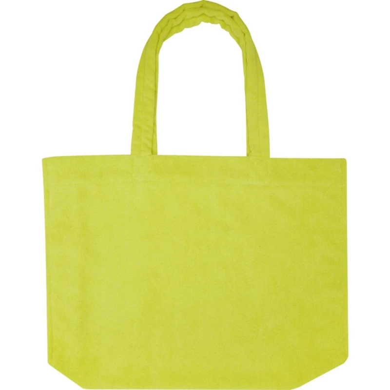 Image of Floso Womens Siam Terrycloth Beach 13L Tote Bag in Lime Lime Female One Size