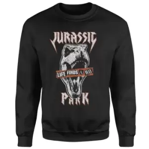 Image of Jurassic Park Rex Punk Sweatshirt - Black - L