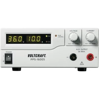 Image of VOLTCRAFT PPS-16005 Bench PSU (adjustable voltage) 1 - 36 V DC 0 - 10 A 360 W USB , Remote programmable No. of outputs 2 x