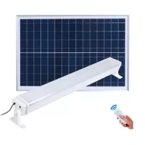 image of Callow 60W LED Solar Shed or Garage Strip Light with Solar Panel