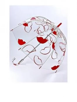 image of Lulu Guinness Lulu Guinness Cage Fun Over Sized Lips Umbrella