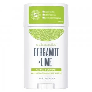 image of Schmidts Natural Sensitive Bergamot and Lime Deodorant Stick 92g