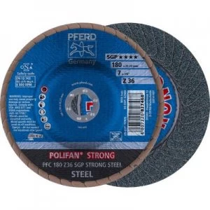 image of PFERD 67788080 POLIFAN-serrated washer PFC 180 Z 36 SGP STRONG STEEL Diameter 180 mm 10 pc(s)