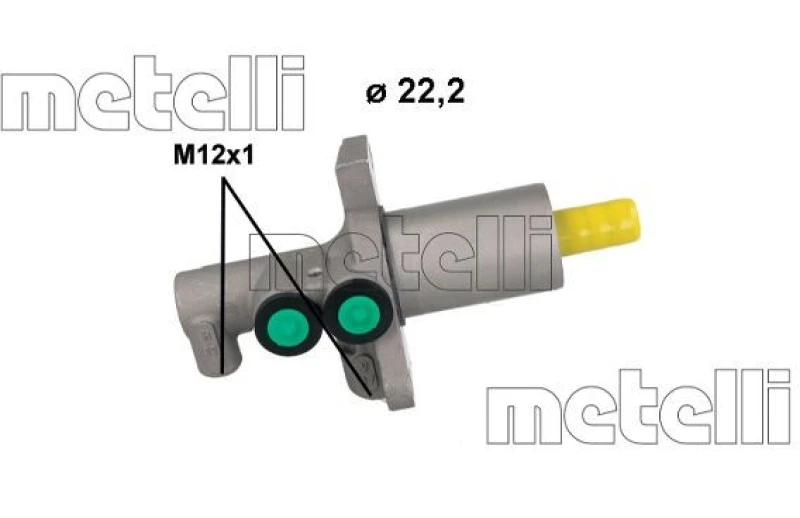 Image of METELLI Brake master cylinder METELLI 05-1224