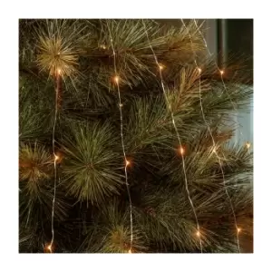 Image of 2.5M 300 Amber Dew Drop LED Branch Lights