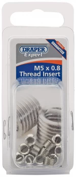 image of Draper Expert M5 x 0.8 Metric Thread Insert Refill Pack (12) 21706