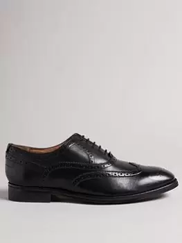 Image of Ted Baker Leather Brogues, Black, Size 11, Men