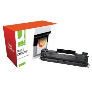 image of Q-Connect HP 36A Black Laser Toner Ink Cartridge