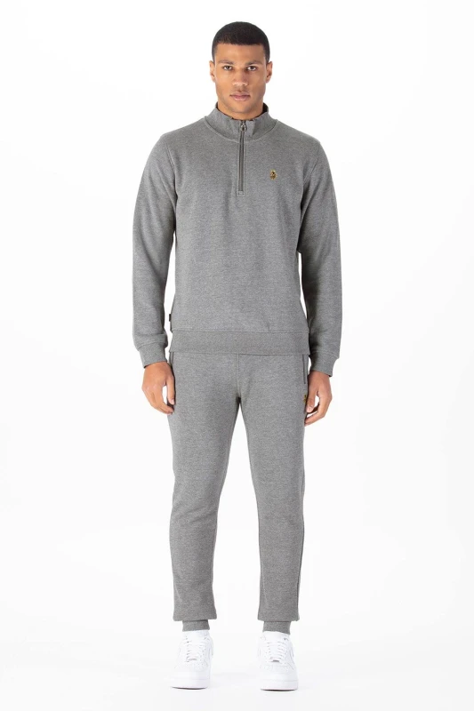 Image of Luke 1977 Luke 1977 Men Sydney Rome 1000 Tracksuit Set in Mid Grey Size: 2X-large Mid Grey XXL Male 5056386541502