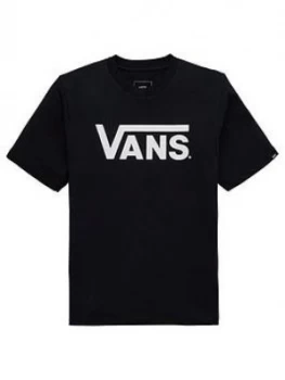Image of Vans Boys Classic Tee - Black/White, Size XL, 15-16 Years