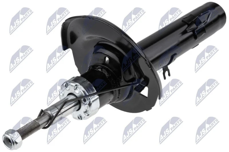 Image of NTY A-PE-016 Shock absorber Front Axle Right, Gas Pressure, Twin-Tube, Suspension Strut, Bottom Clamp Shock Absorber (854)