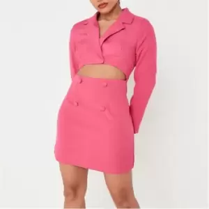 Missguided Petite Tailored Cut Out Blazer Dress - Pink