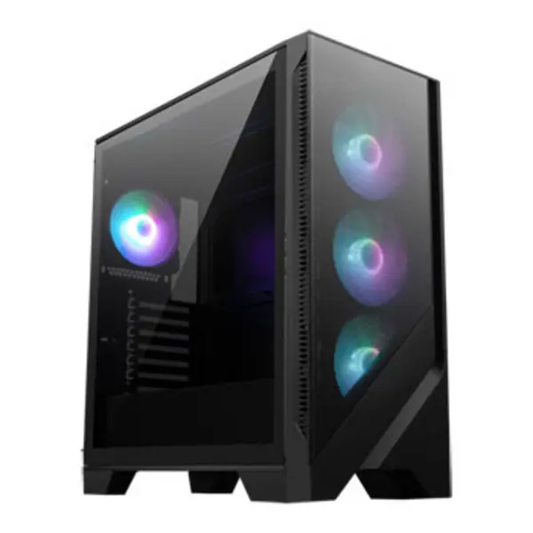 Image of MSI MAG FORGE 320R AIRFLOW Micro Tower PC Black Transparent micro ATX Mini-ITX Mesh Plastic Gaming