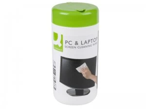 Image of Q Connect Screen & Keyboard Cleaning Wipes Pack 100 in Tub