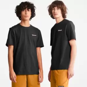 Image of Timberland All Gender Heavyweight Badge T-Shirt In Black Product gender genderless, Size L
