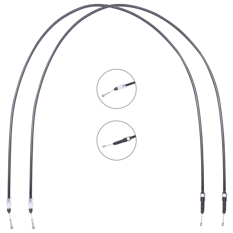 Image of RIDEX 124C1177 Brake Cable Rear, for right-hand drive vehicles, 1737/1591+1737/1591mm Cable,parking brake (124)