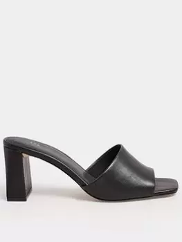 image of Long Tall Sally Block Mule - Black, Size 11, Women